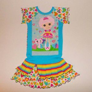 Jewel Sparkles Upcycled Dress With Necklace